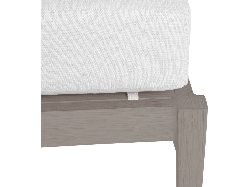 Croquet Wrought Aluminum Outdoor Ottoman - image 8