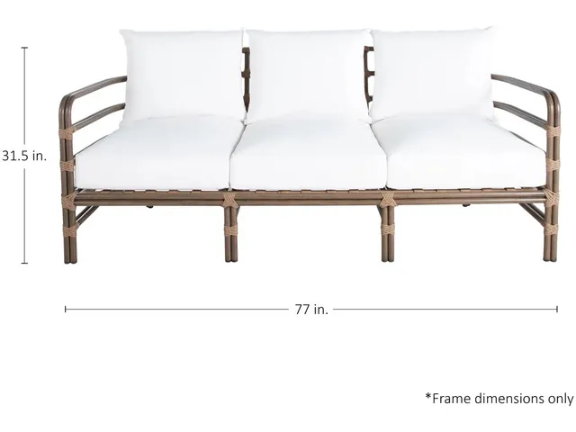 Malibu N-Dura Resin Wicker Outdoor High Back Sofa