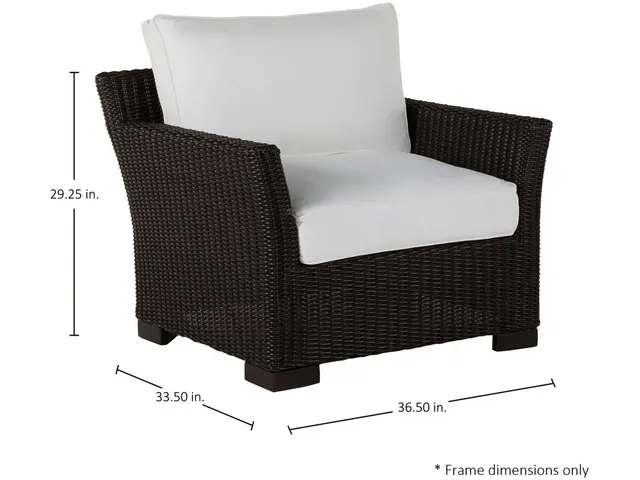 Club Woven N-Dura Resin Wicker Outdoor Lounge Chair - Alternative View