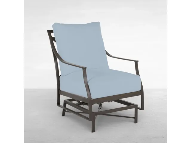 QS Monaco Spring Lounge, Slate Gray with Linen Chambray Cushions