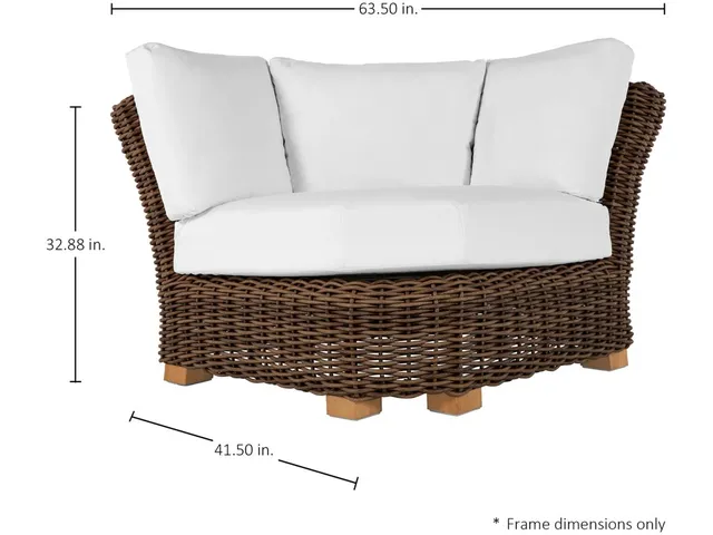 Montauk N-Dura Resin Wicker Outdoor Corner Sectional - Alternative View