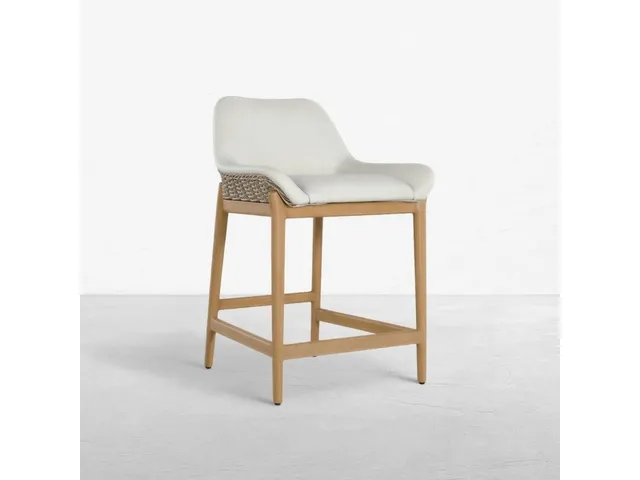 Palma N-Dura Resin Wicker Outdoor Counter Stool