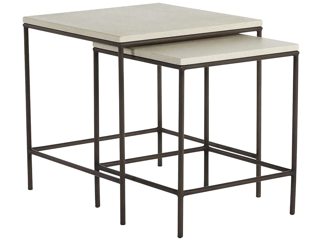 Abby Wrought Iron Square Outdoor Stacking Table 2 2 in. W x 24. 25 in. H - image 7