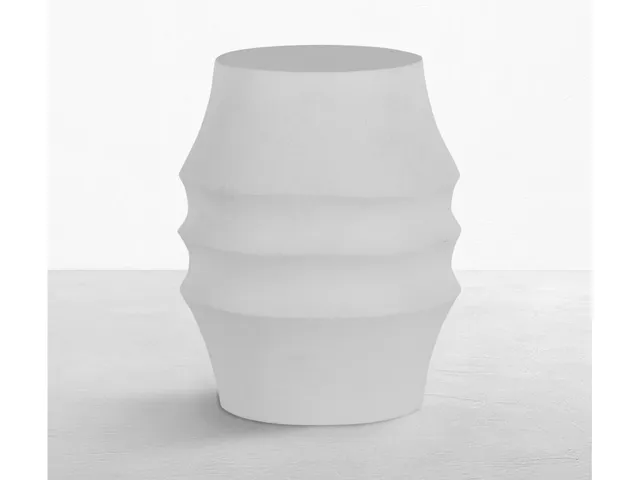 Egret Cast Stone Stool