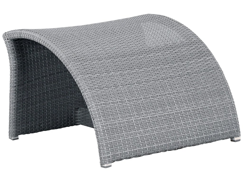 Halo N-Dura Resin Wicker Outdoor Woven Ottoman - image 2