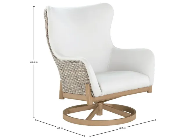 Palma Swivel Rocker Wingback Lounge - Alternative View