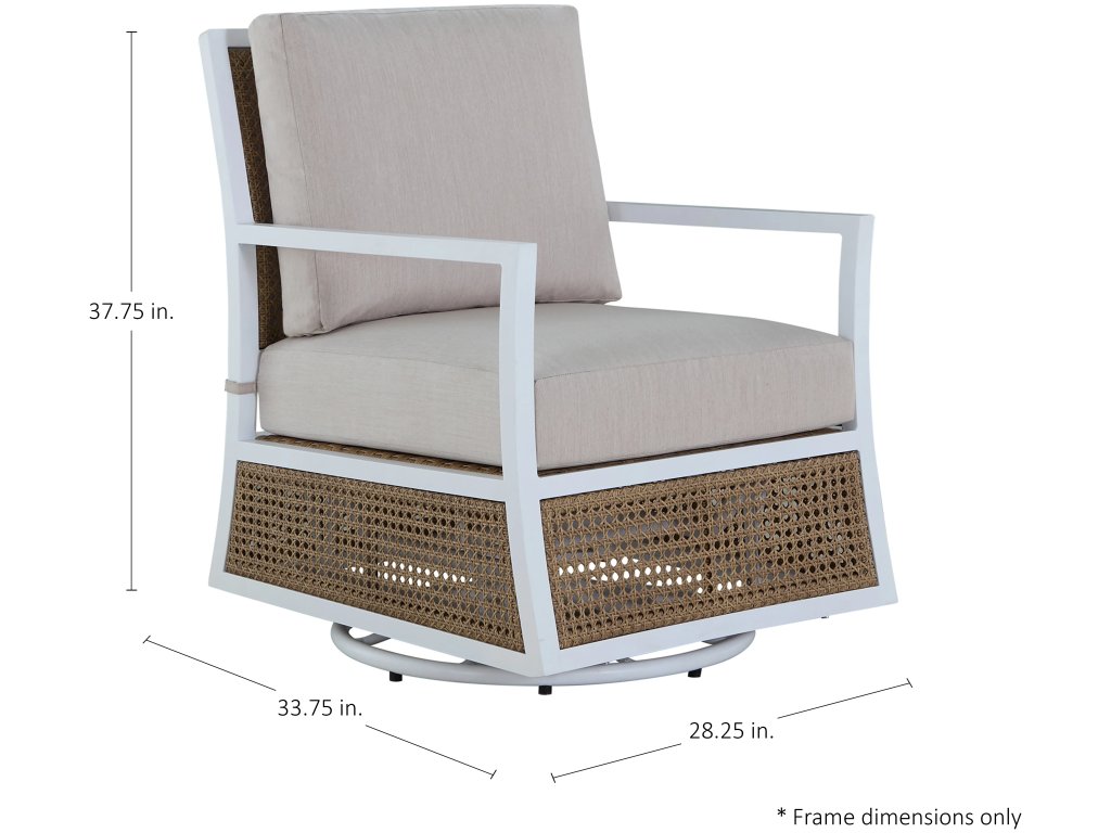Bermuda Aluminum and Cane Glider Lounge - image 1