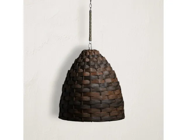 Hopkins N-Dura Resin Wicker Dome Chandelier 24 in. D x 26.5 in. H