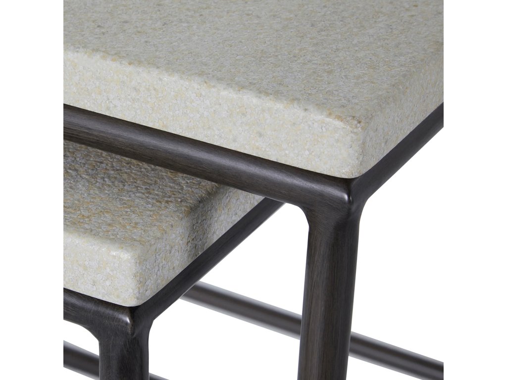 Abby Wrought Iron Square Outdoor Stacking Table 2 2 in. W x 24. 25 in. H - image 5