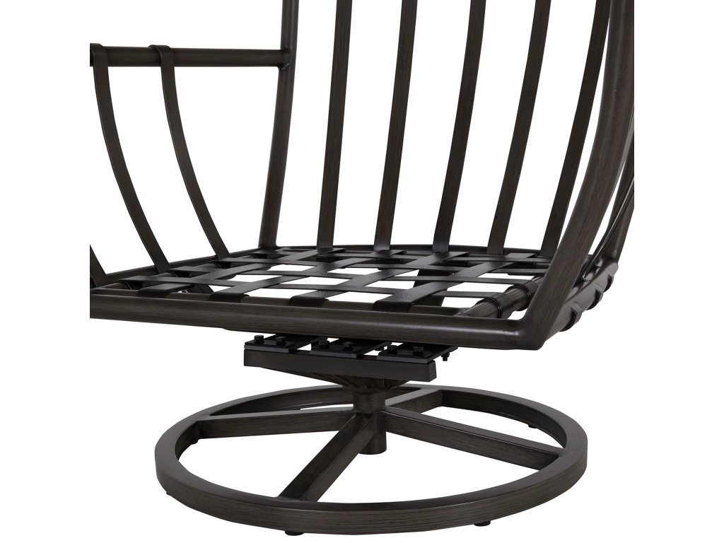 Majorca Wrought Aluminum Outdoor Swivel Rocker Lounge - image 2