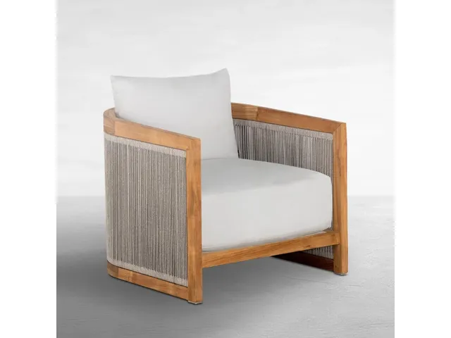 Avalon Teak Outdoor Lounge Chair