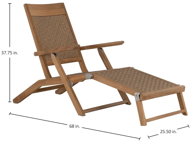 Savannah Wicker Outdoor Streamer Adjustable Chaise Lounge