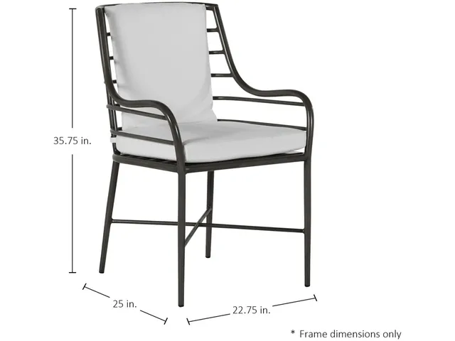 Carmel Wrought Aluminum Outdoor Arm Chair - Alternative View