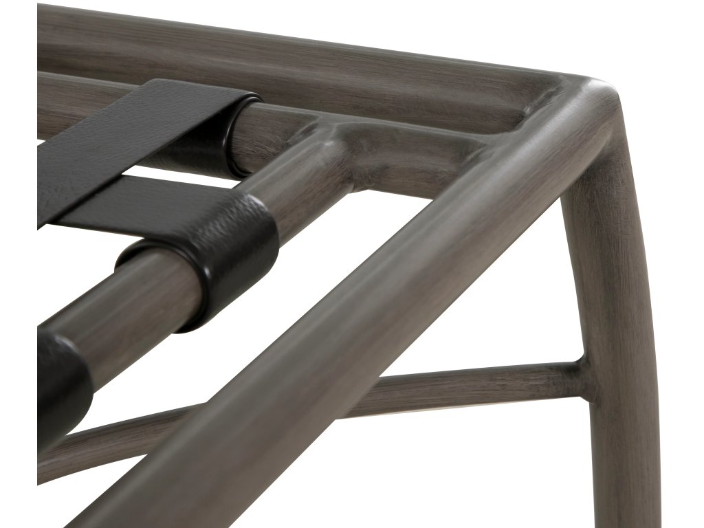 Majorca Wrought Aluminum Outdoor Ottoman - image 8