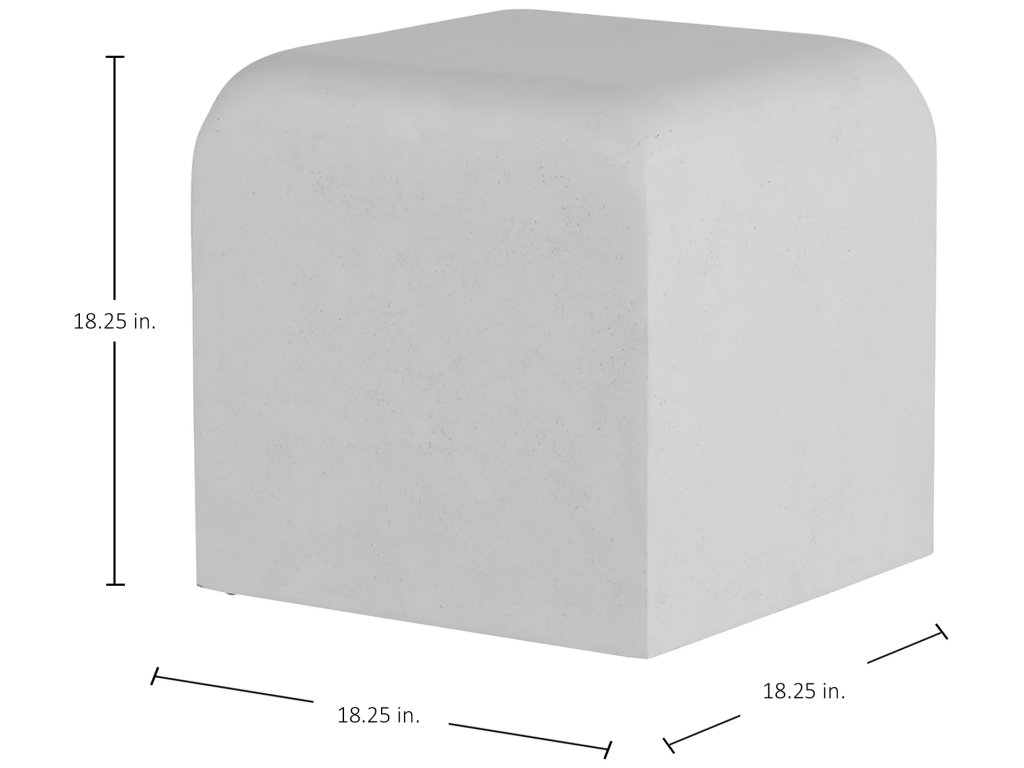 Grebe Cast Stone Stool - image 1
