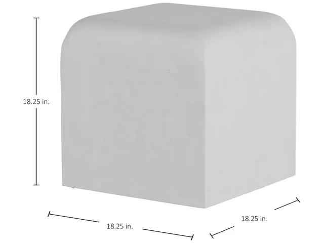 Grebe Cast Stone Stool - Alternative View