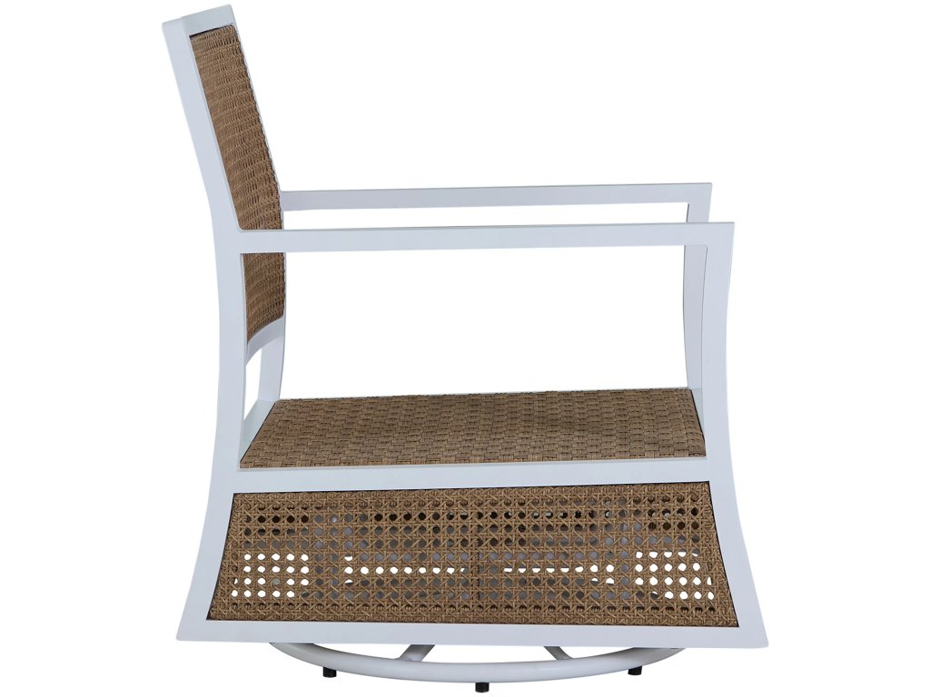Bermuda Aluminum and Cane Glider Lounge - image 5