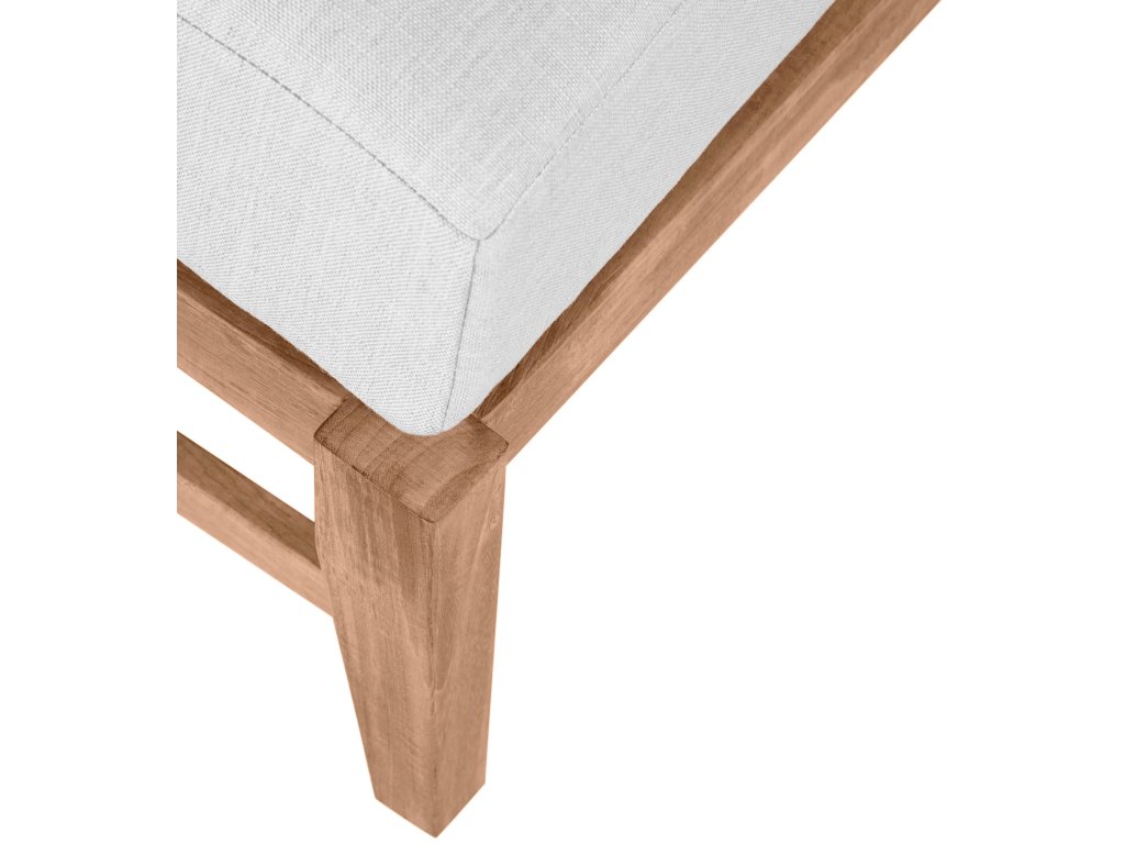 Croquet Teak Outdoor Ottoman - image 8