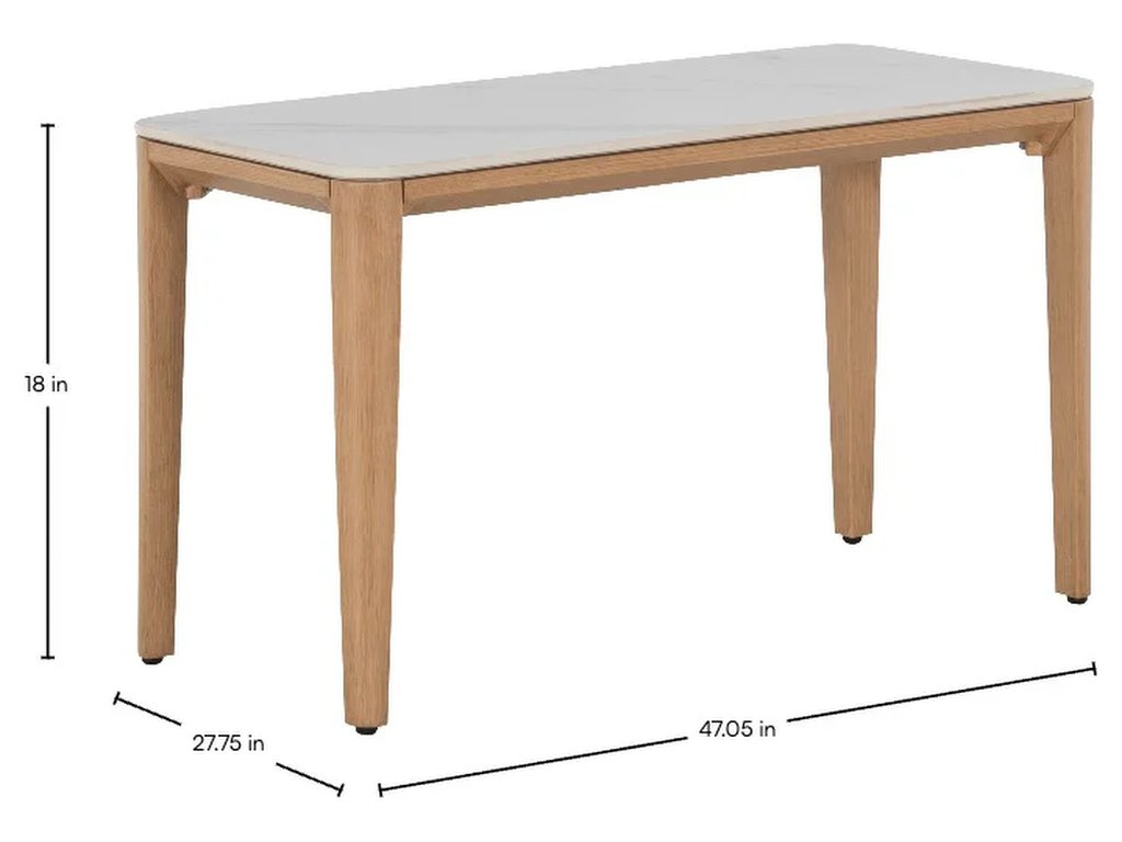 Palma Aluminum Rectangle Outdoor Nesting Coffee Table 47 in. W x 15 in. H - image 10
