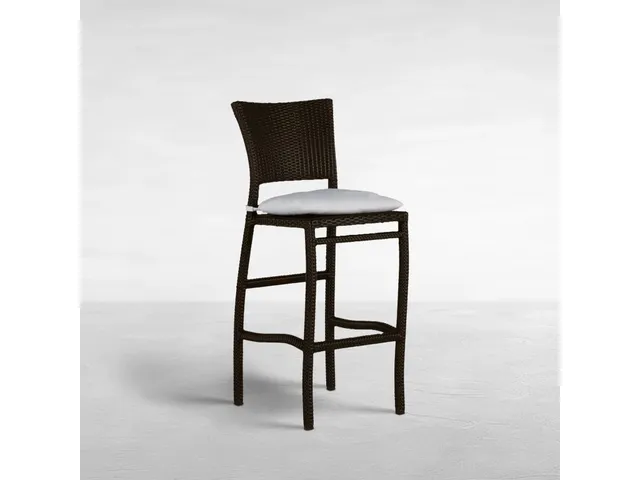 Skye Woven N-Dura Resin Wicker Outdoor Bar Stool 30 in.