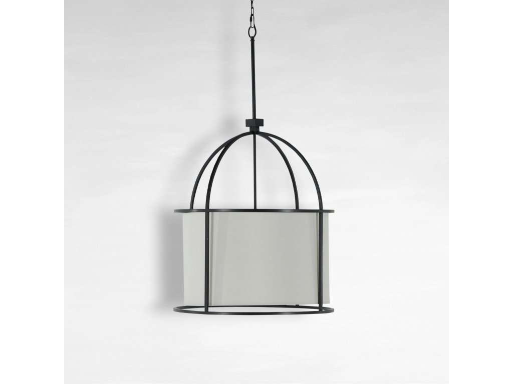 Marlon Stainless Steel Drum Chandelier 24.75 in. D x 44 in. H - main image