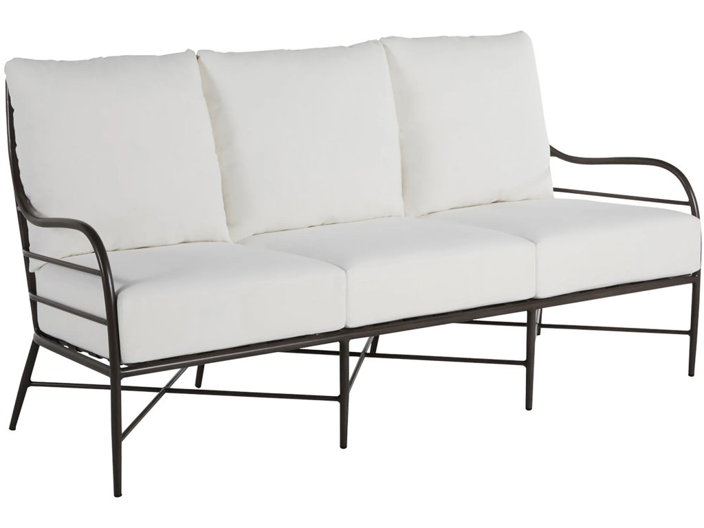 Carmel Wrought Aluminum Outdoor Sofa - image 2