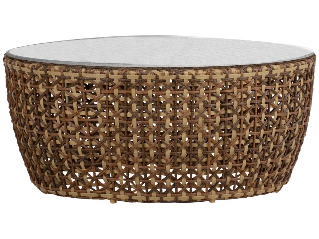 Largo Wicker 40 In. Round Outdoor Pedestal Coffee Table - image 3