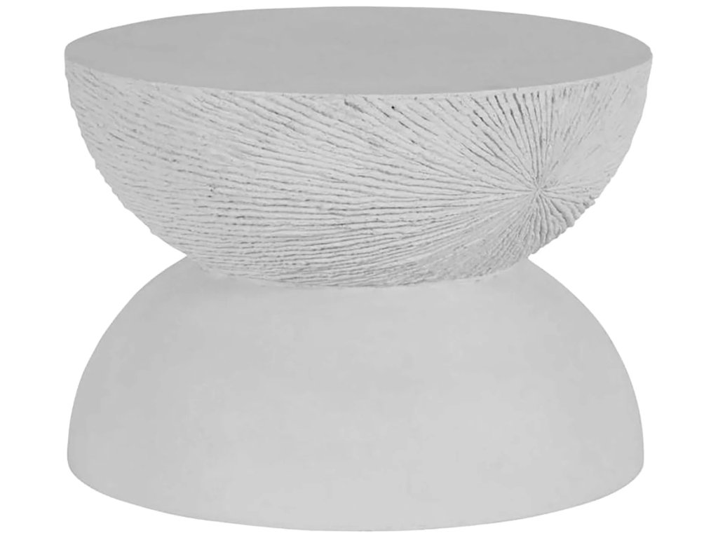 Darley Cast Stone Round Outdoor Pedestal Coffee Table - image 2