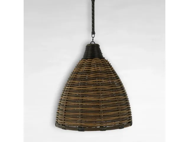 Prescott N-Dura Resin Wicker Chandelier 24.75 in. D x 26.75 in. H