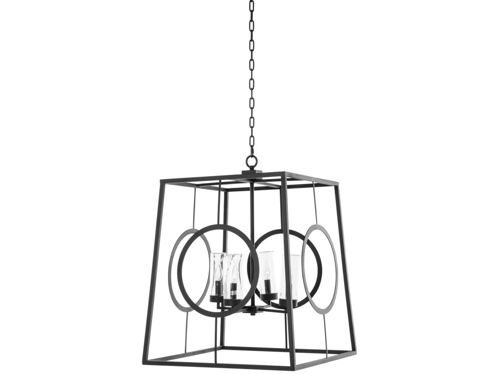 Omar Outdoor Chandelier - Stainless Steel/Black - image 2