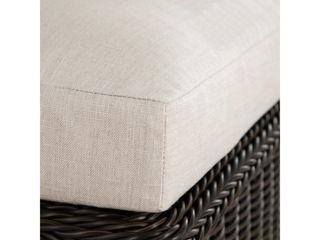 Rustic N-Dura Resin Wicker Outdoor Woven Ottoman - image 6