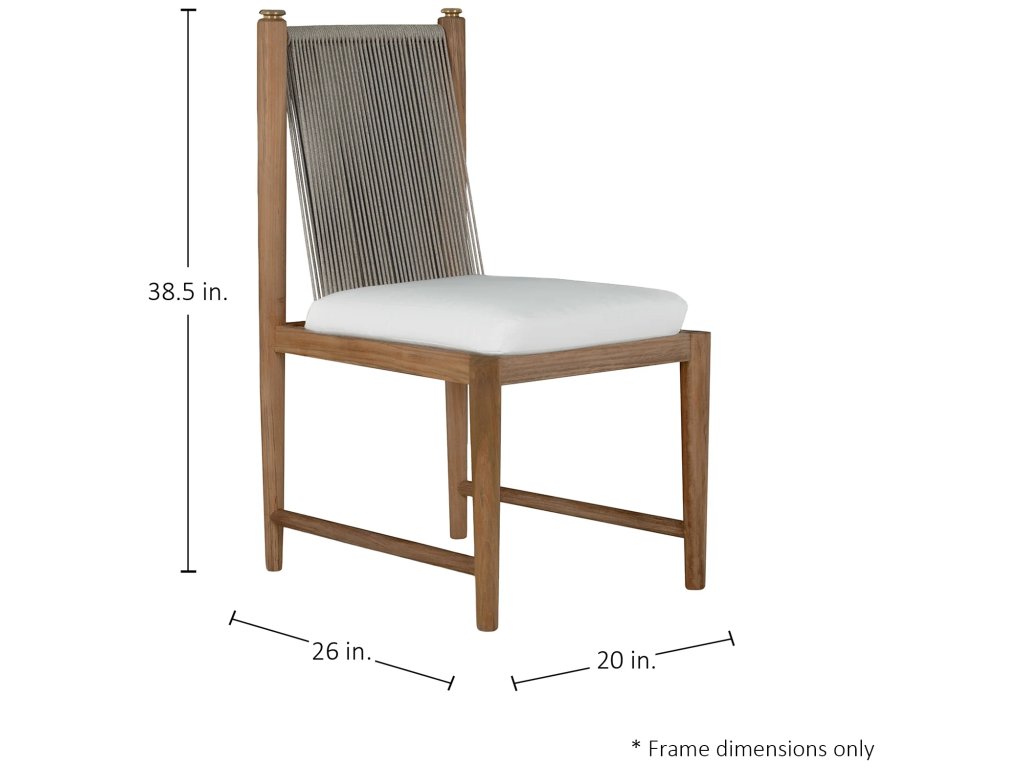 Pacifica Teak Outdoor Side Chair - image 1