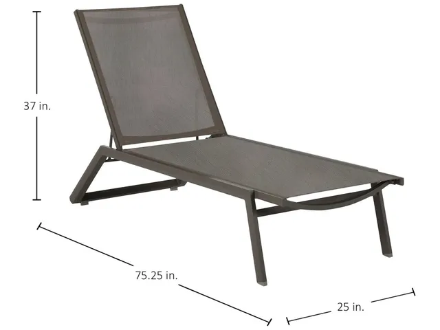 Salem Wrought Aluminum Outdoor Sling Chaise Lounge