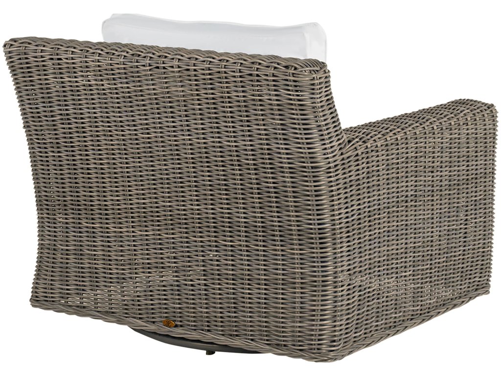 Rustic Woven N-Dura Resin Wicker Outdoor Swivel Lounge Chair - (No Speaker) - image 7