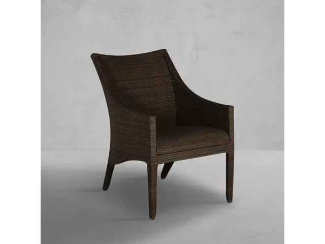 Athena Plus Woven N-Dura Resin Wicker Outdoor Euro Lounge Chair