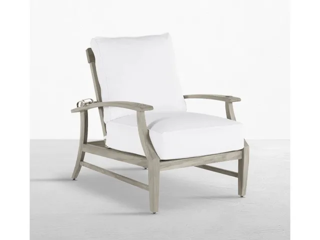 Croquet Teak Outdoor Recliner Chair