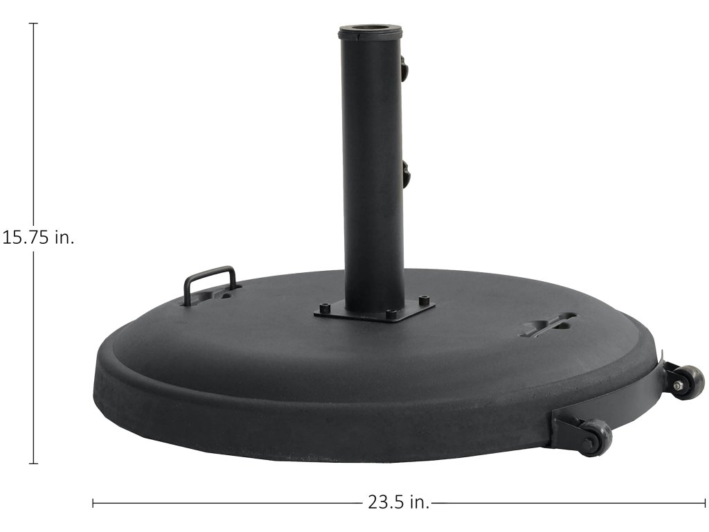 Umbrella Base W/ Handle And Wheels - 110 Lbs - image 1