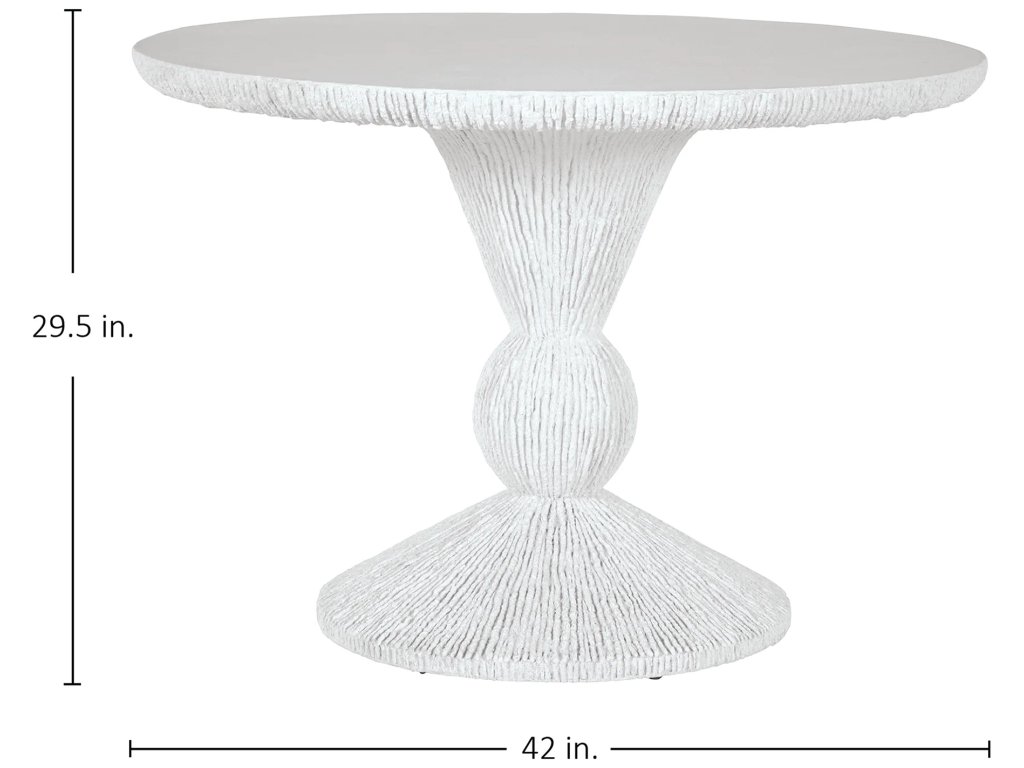 Montello Cast Stone Round Outdoor Pedestal Table 42 in. W x 29.5 in. H - image 1