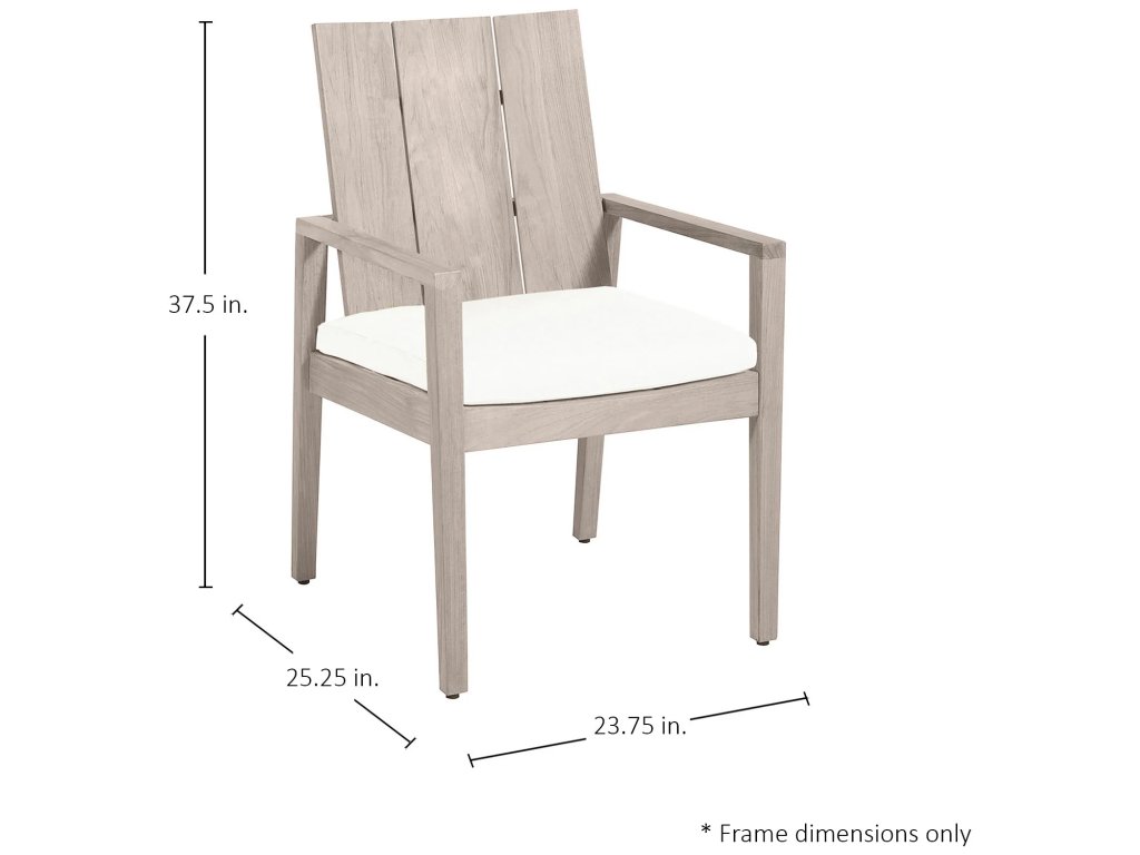 Ashland Teak Outdoor Arm Chair - image 1