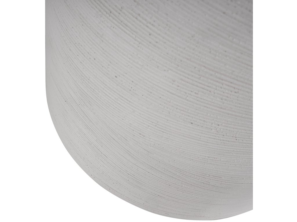 Caraway Cast Stone Round Outdoor Pedestal Side Table - image 3