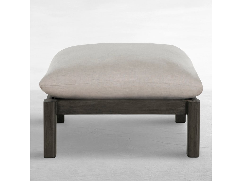 Monterey Wrought Aluminum Outdoor Ottoman - image 9