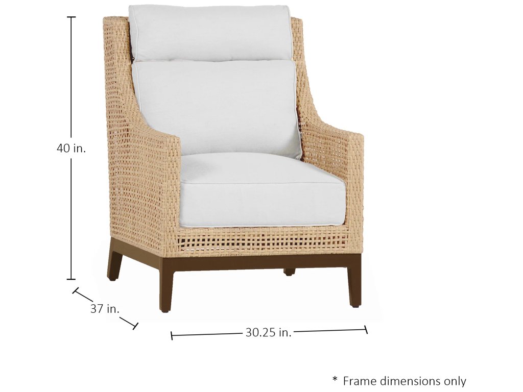 Peninsula N-Dura Resin Wicker Outdoor Lounge Chair - image 1