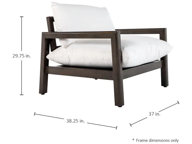 Monterey Wrought Aluminum Outdoor Lounge Chair - Alternative View