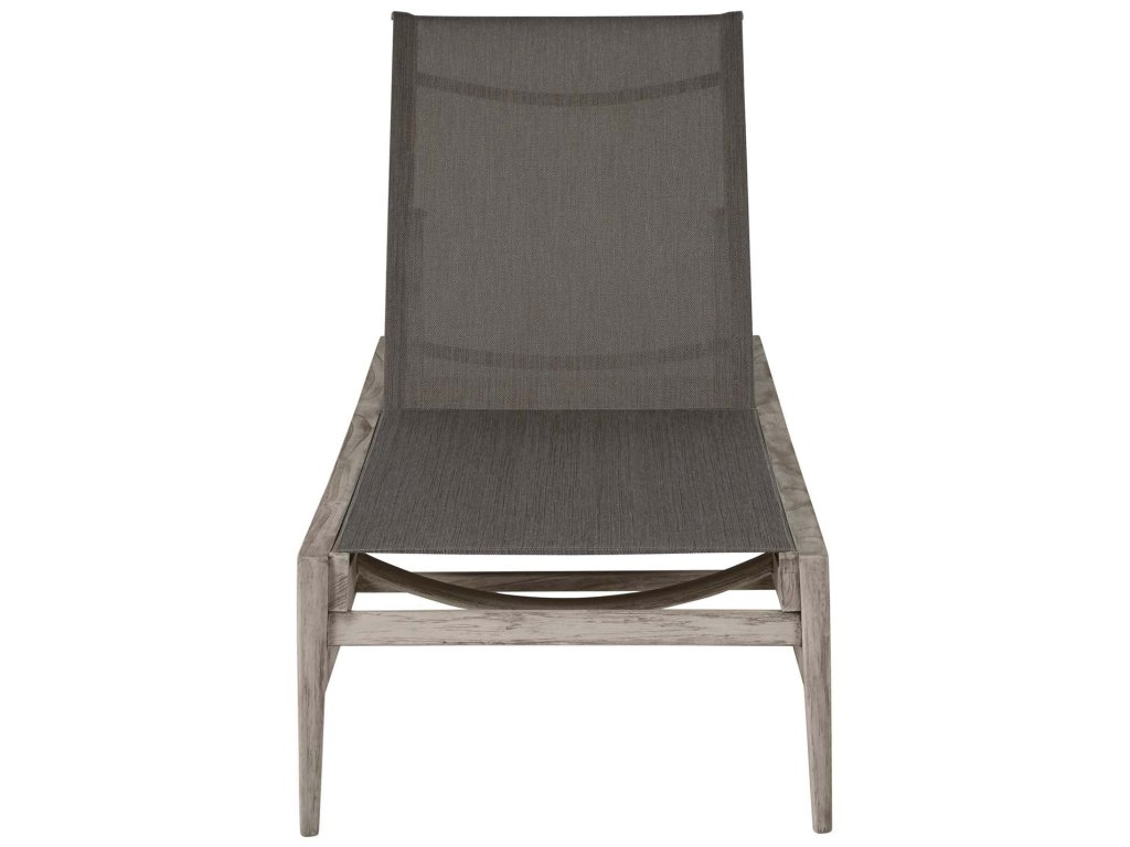 Coast Teak Sling Outdoor Chaise Lounge - image 2