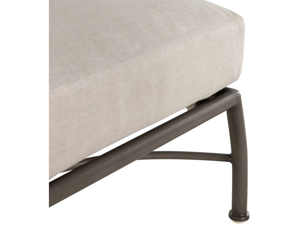 Majorca Wrought Aluminum Outdoor Ottoman - image 12