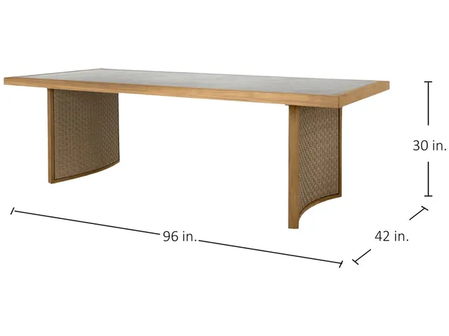Laguna Teak Rectangle Outdoor Table 96 in. W x 30 in. H