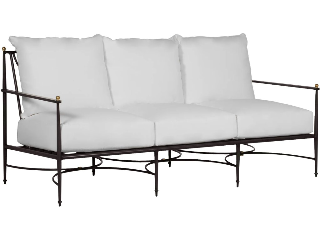 Roma Wrought Aluminum Outdoor Sofa - image 2