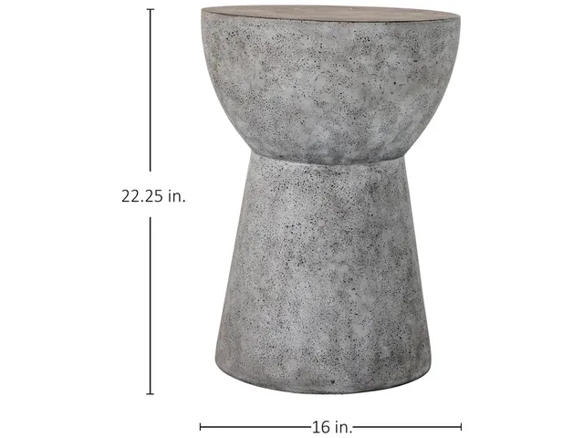 Ibis Cast Stone End Table - Alternative View