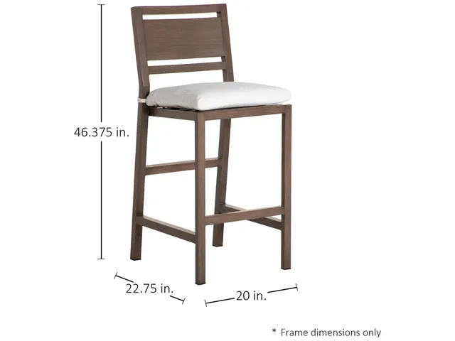 Avondale Wrought Aluminum Outdoor Bar Stool - Alternative View