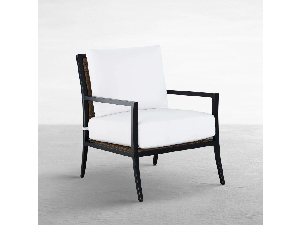 Bermuda Aluminum and Cane Lounge - main image